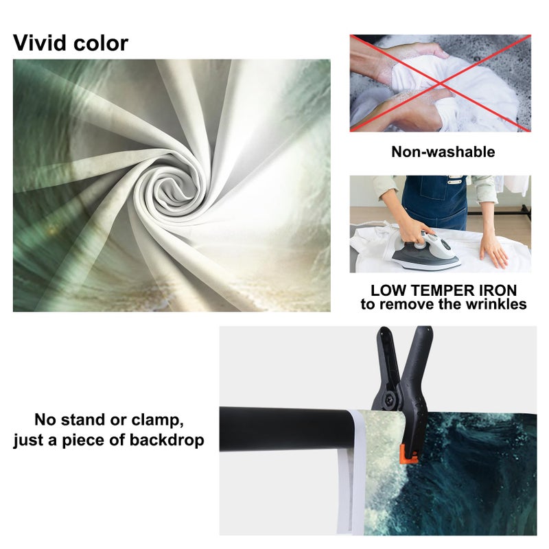 Baocicco 7x5ft Moses Divided Sea Pathway Backdrops Photography Background Judaism Catholic Christian Church Religion Backdrop Holiday Holy Day Religious Belief Easter Polyester Photo Studio Props - Image 5